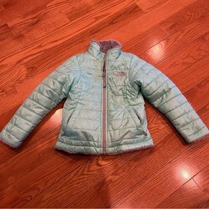 Girls The Northface Reversible Mossbud Swirl NF00CN01 Insulated Jacket size 5